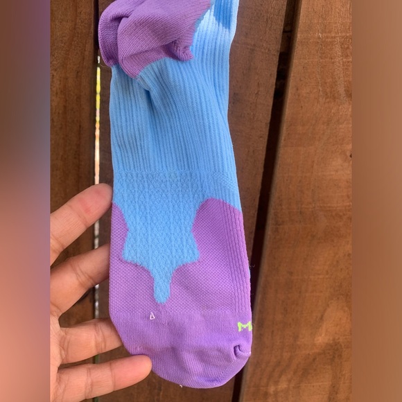 Pro Compression PC socks neon/purple Made in USA. - Picture 2 of 5